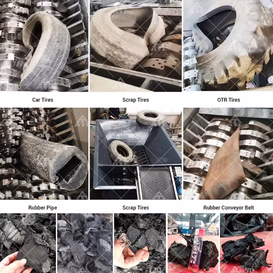 Waste Car Body Tire Recycling Two Shaft Shredder Machine Indusrtial Shredder