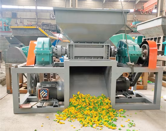 Кусковая шина Алюминий Медь Дерево Бумага Резина Жесткий пластик Переработка измельчителя Дробильная машина Шредер